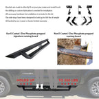 2009-2023 Dodge Ram 2500 3500 IKON V1 Black Running Boards Solid Steel