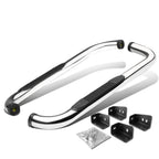99-16 Chevrolet Silverado 3" Round Nerf Bars - Standard Cab Silver