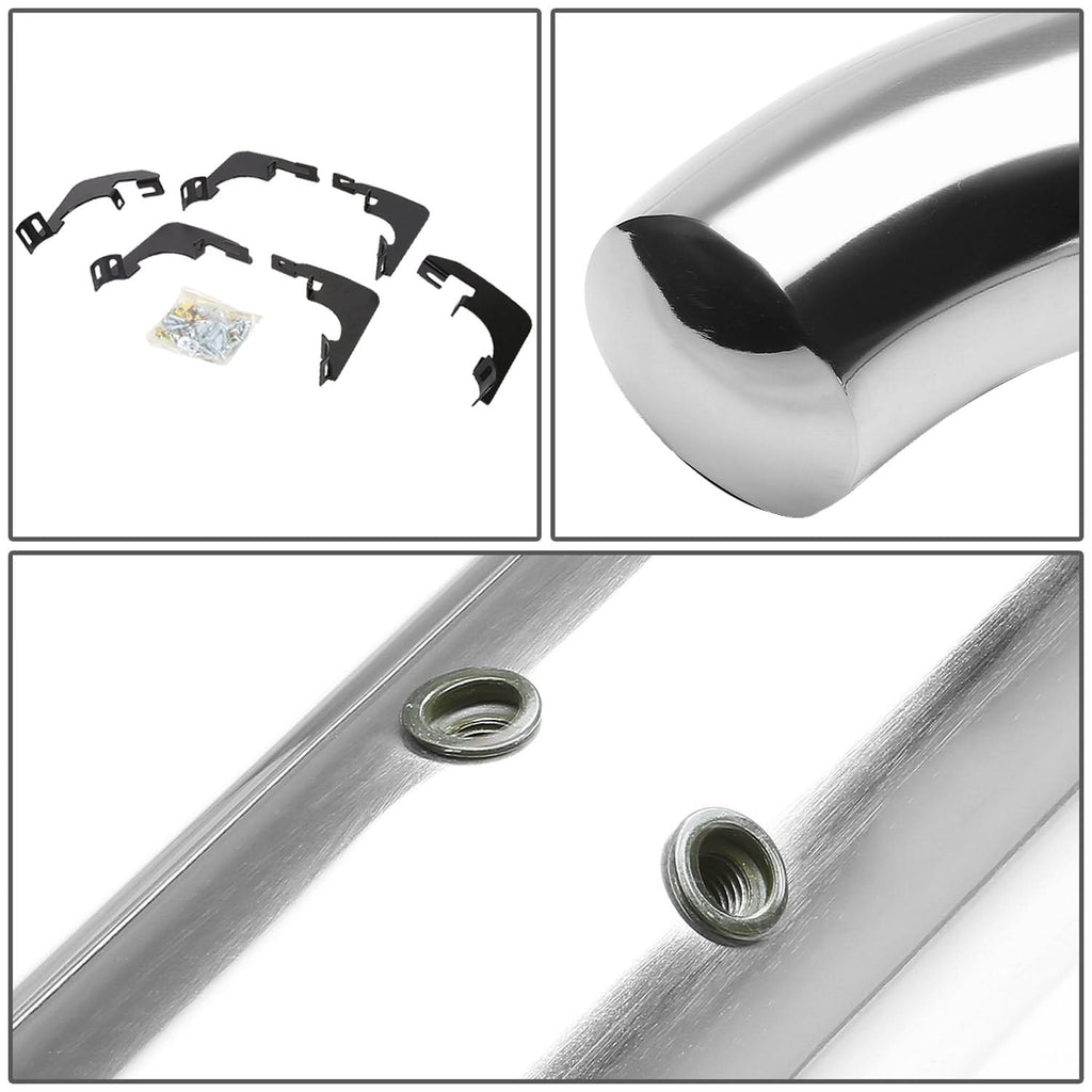2015-2024 Chevrolet Colorado GMC Canyon 3" Round Nerf Bars - Silver