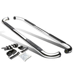 09-15 Dodge RAM 1500 2500 3500 Crew Cab 3" Round Nerf Bars Silver