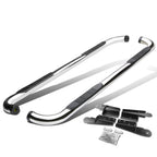 2004-2008 Ford F-150 Extended Cab 3" Round Nerf Bars - Silver