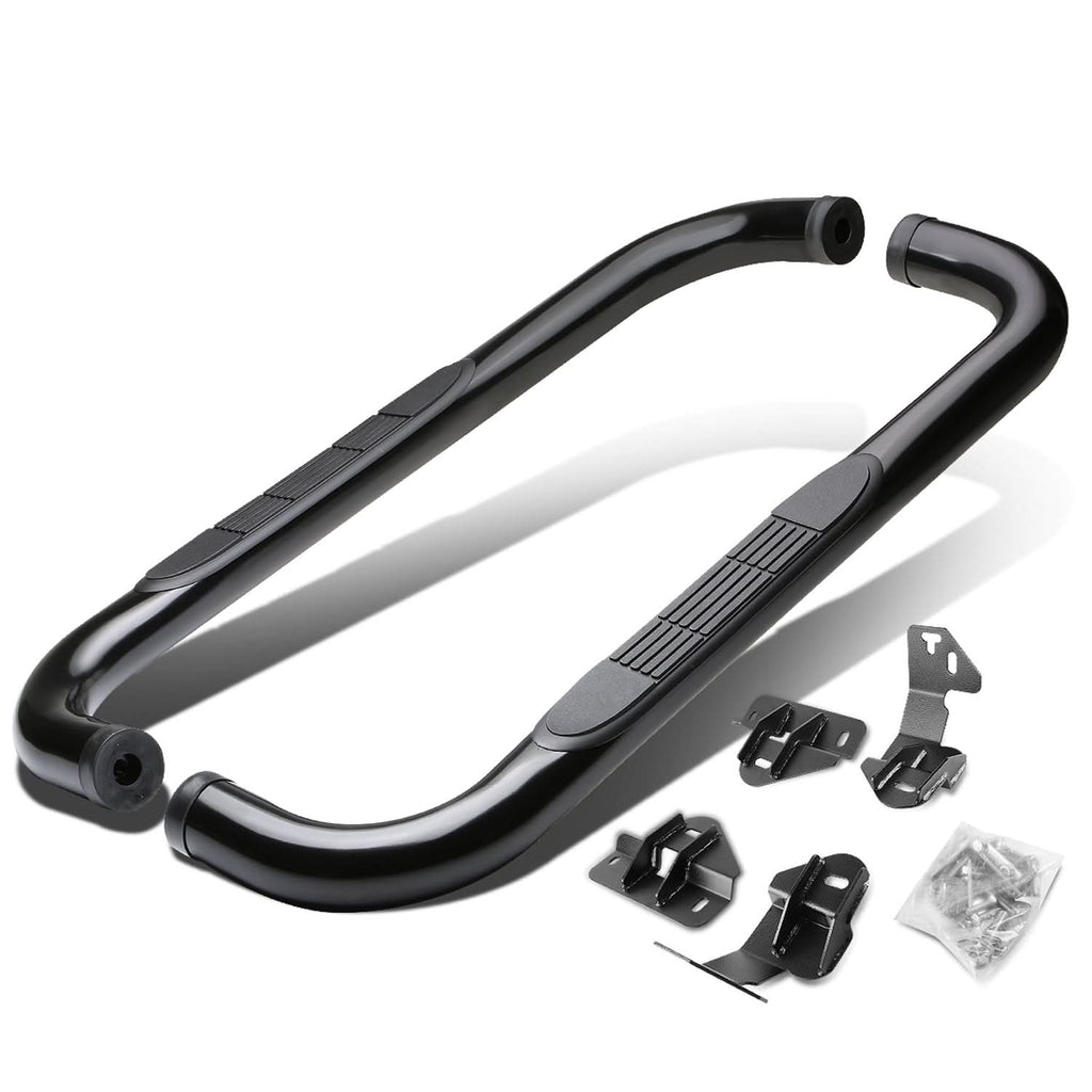 2009-2014 Ford F-150 Regular Cab 3" Round Nerf Bars - Black