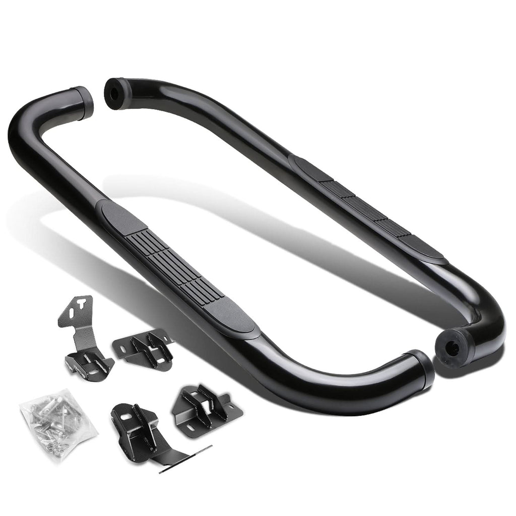 2009-2014 Ford F-150 Regular Cab 3" Round Nerf Bars - Black