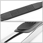 2009-2014 Ford F-150 Super Crew 3" Round Nerf Bars - Silver