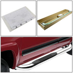 99-16 Ford F-250 F-350 Super Duty 3" Round Nerf Bar Step Bar Silver