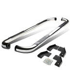 99-16 Ford F-250 F-350 Super Duty Crew Cab 3" Round Nerf Bars Silver