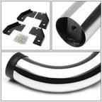 99-16 Ford F-250 F-350 Super Duty Crew Cab 3" Round Nerf Bars Silver