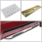 99-16 Ford F-250 F-350 Super Duty Crew Cab 3" Round Nerf Bars Silver