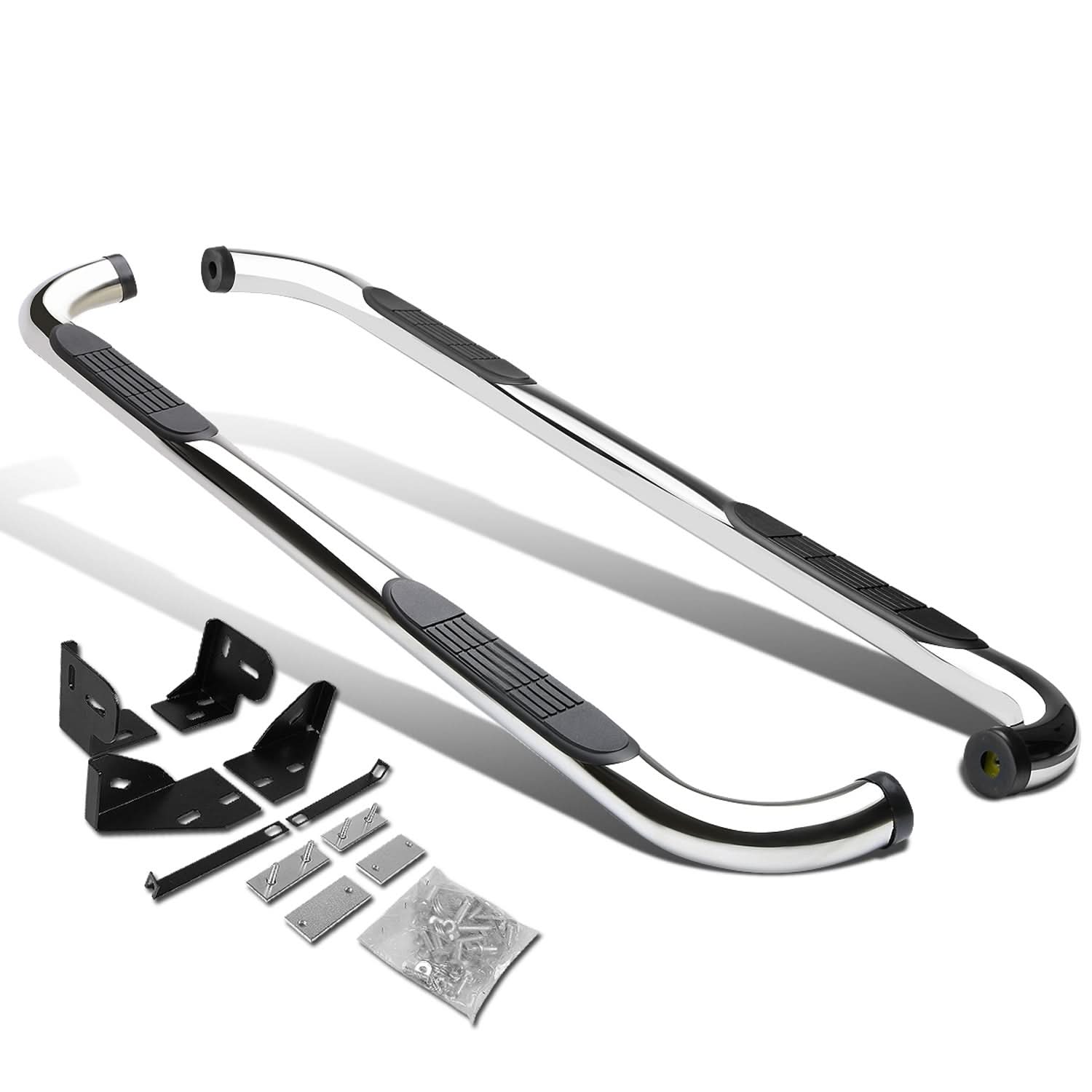 05-10 Jeep Grand Cherokee / Commander 3" Round Nerf Bar Silver
