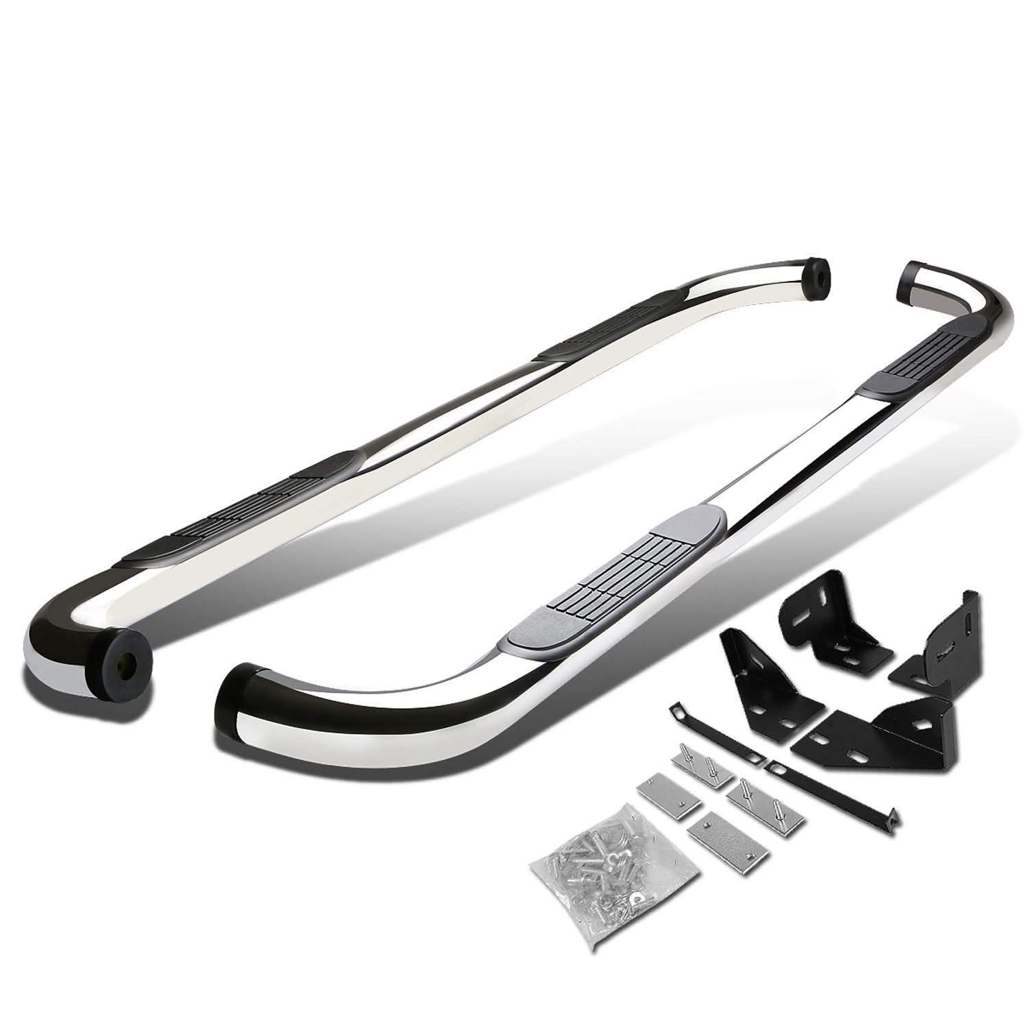 05-10 Jeep Grand Cherokee / Commander 3" Round Nerf Bar Silver