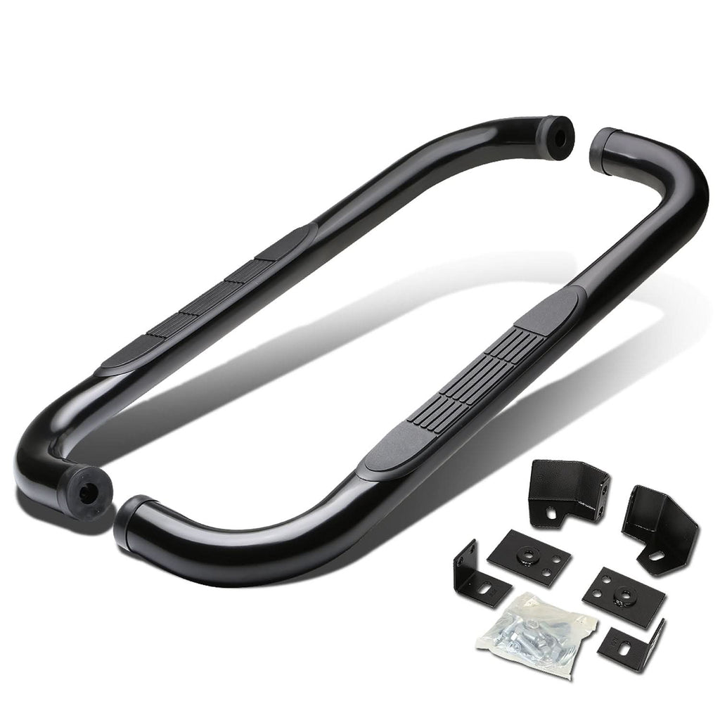 87-06 Jeep Wrangler 3" Round Nerf Bar Step Bar - Black