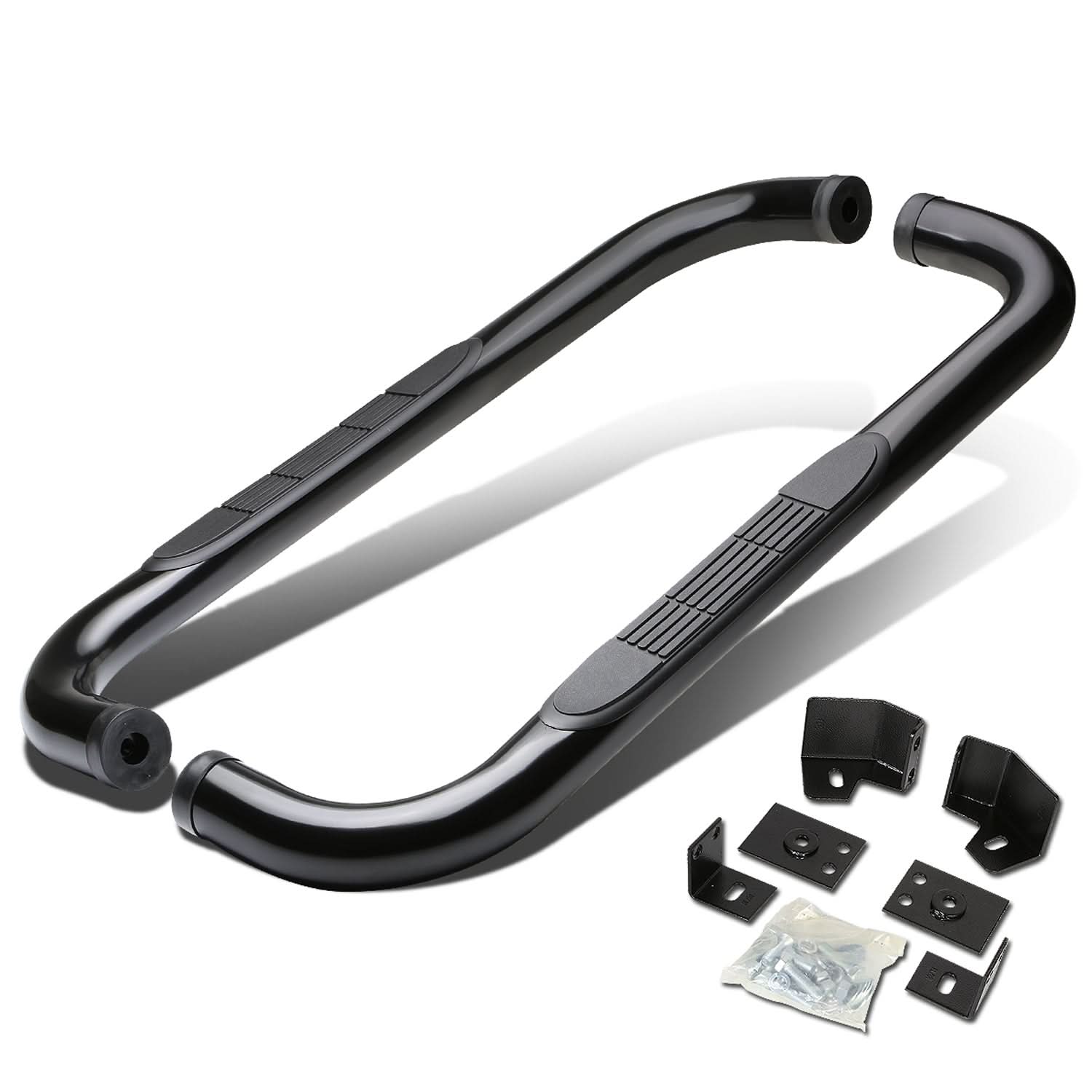 87-06 Jeep Wrangler 3" Round Nerf Bar Step Bar - Black