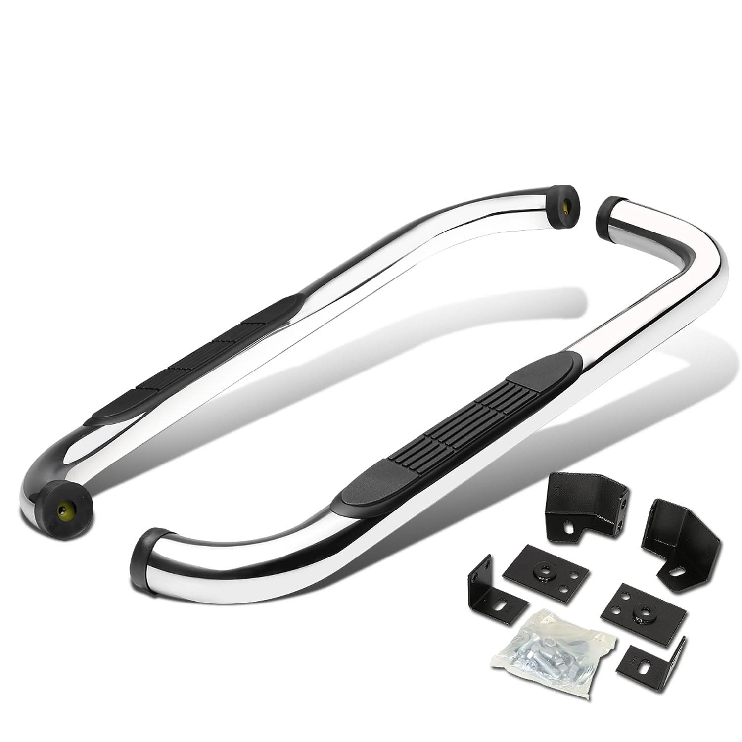87-06 Jeep Wrangler 3" Round Nerf Bar Step Bar Chrome