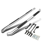 07-13 Acura MDX 3 Inch Round Nerf Bars Step Rails Silver