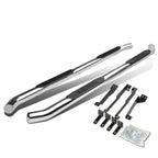 07-13 Acura MDX 3 Inch Round Nerf Bars Step Rails Silver