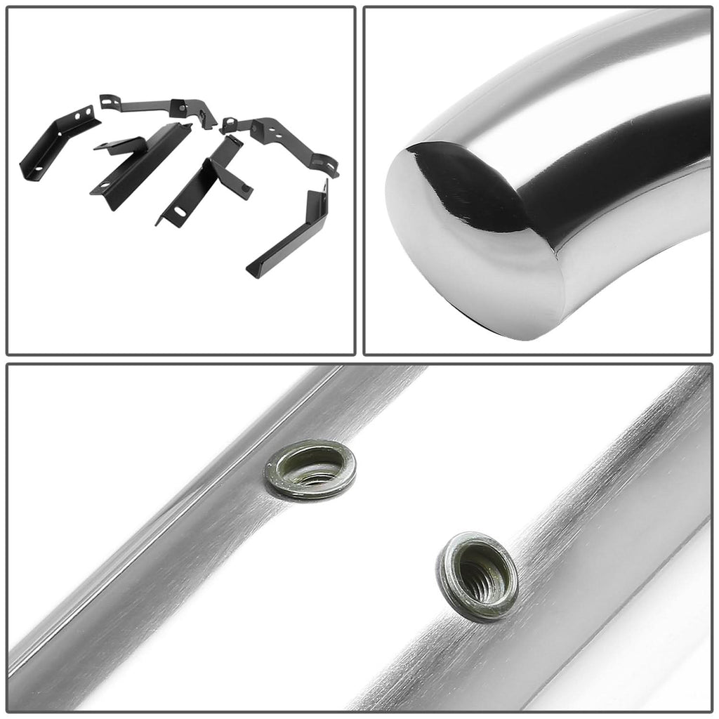 09-15 Honda Pilot 3" Round Nerf Bars - Silver