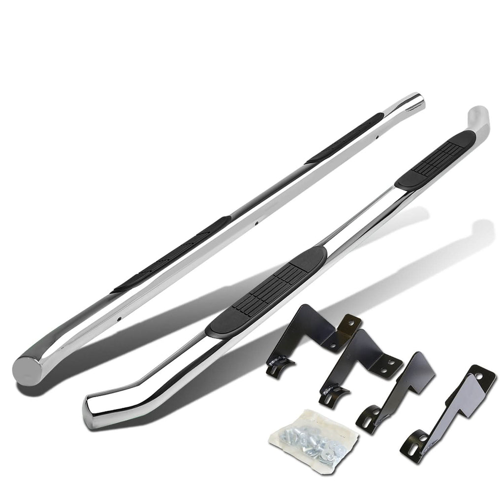 2005-2020 Toyota Tacoma 3" Round Nerf Bars - Chrome
