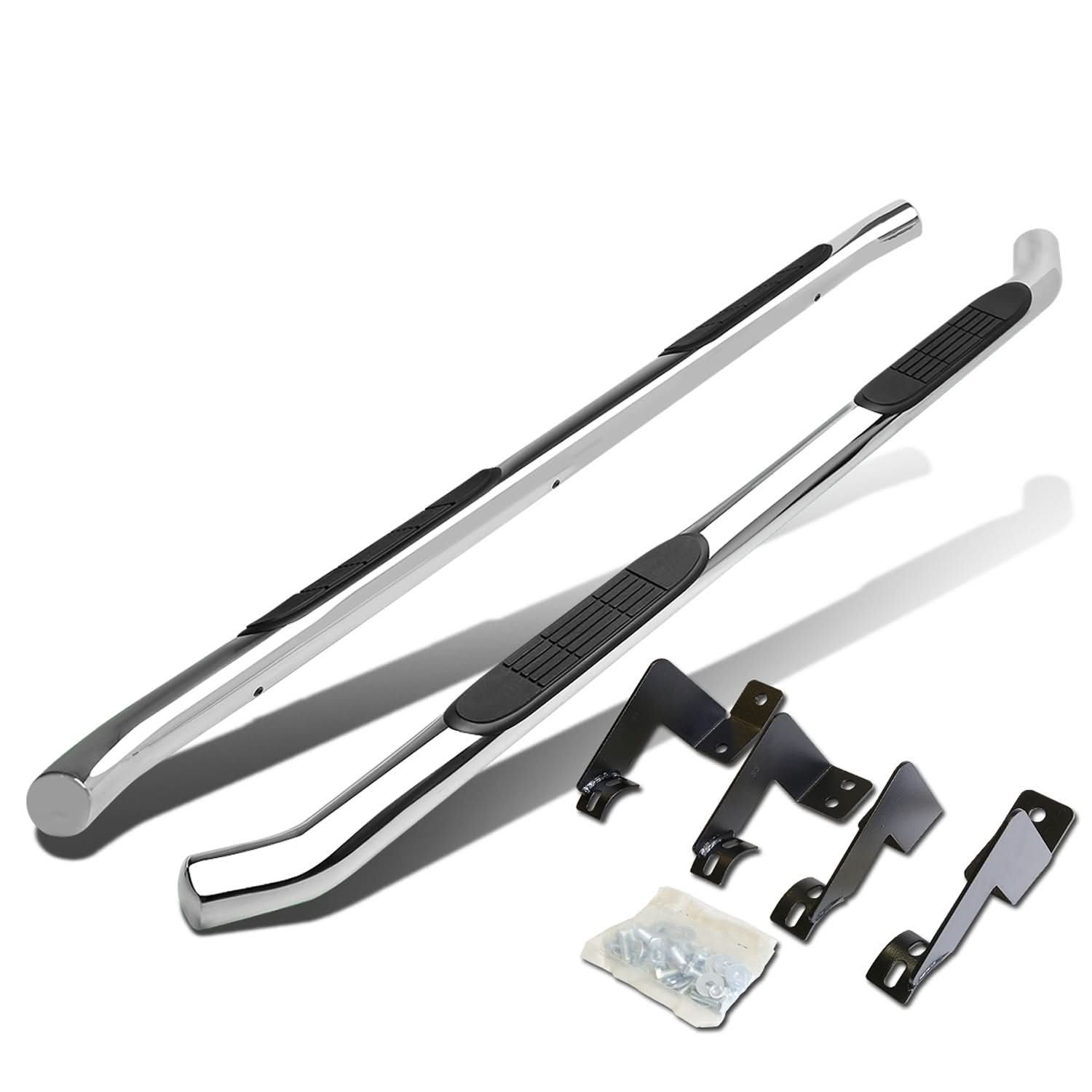2005-2020 Toyota Tacoma 3" Round Nerf Bars - Chrome