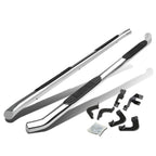 05-16 Toyota Tacoma Double Cab 3" Round Nerf Bar Step Bar - Silver