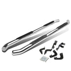 05-16 Toyota Tacoma Double Cab 3" Round Nerf Bar Step Bar - Silver