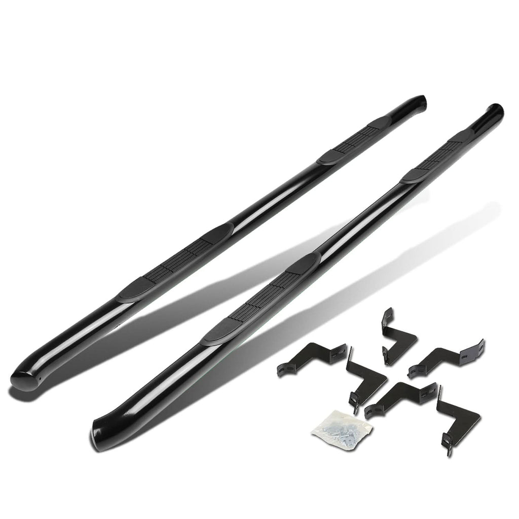 2007-2020 Toyota Tundra Double Cab 3" Round Nerf Bars - Black