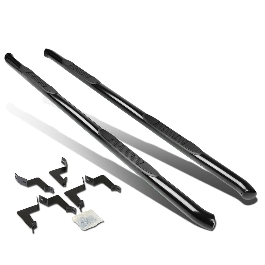2007-2020 Toyota Tundra Double Cab 3" Round Nerf Bars - Black