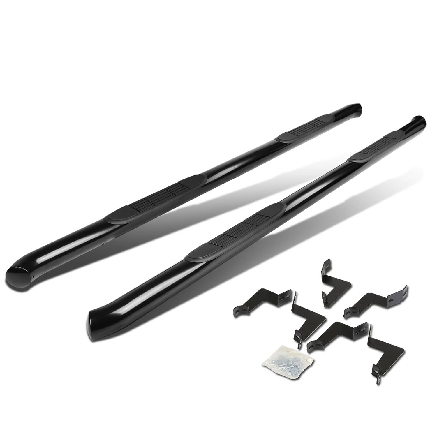 2007-2020 Toyota Tundra Double Cab 3" Round Nerf Bars - Black