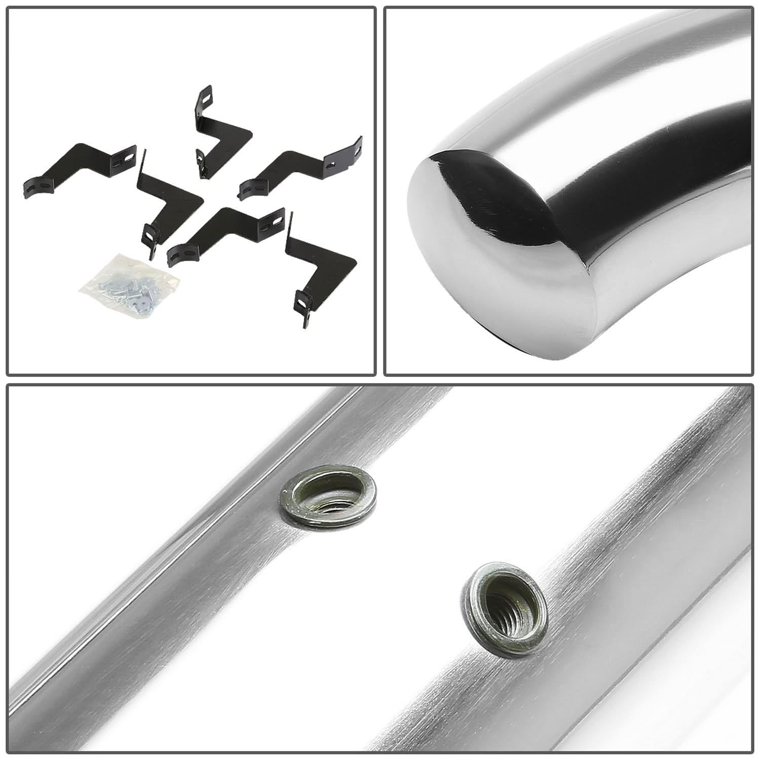 07-16 Toyota Tundra Crew Cab 3" Round Nerf Bars - Silver