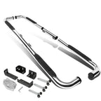 Universal 3 Inch Round 90 Degree Nerf Bar Step Bar Silver