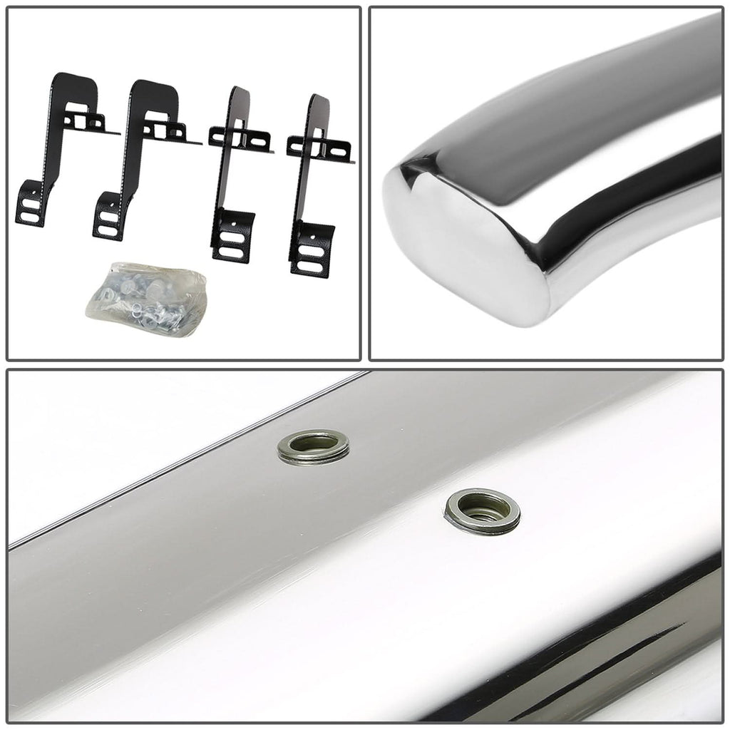 2004-2014 Ford F-150 Regular Cab 4" Oval Nerf Bars - Silver