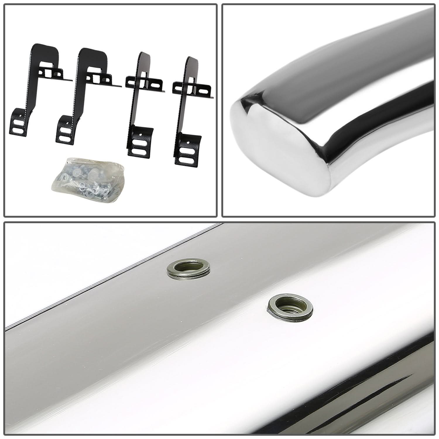 2004-2014 Ford F-150 Regular Cab 4" Oval Nerf Bars - Silver