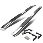 05-16 Nissan Frontier 4" Oval Nerf Bars - Silver