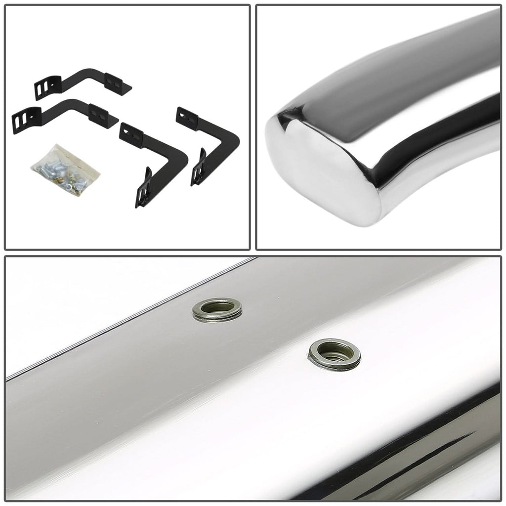05-16 Nissan Frontier 4" Oval Nerf Bars - Silver