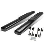 99-16 Chevy Silverado GMC Sierra 5" Oval Nerf Bars Regular Cab Black