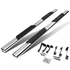 99-16 Chevy Silverado GMC Sierra 5" Oval Nerf Bar Step Bar Silver