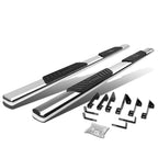 99-14 Chevrolet Silverado GMC Sierra 5" Oval Nerf Bars Silver