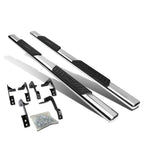 2009-2016 Dodge RAM 5" Oval Straight Nerf Bars - Quad Cab Silver