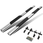 04-08 Ford F-150 / 06-08 Lincoln Mark LT 5" Oval Nerf Bars Silver
