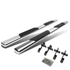 04-08 Ford F-150 / 06-08 Lincoln Mark LT 5" Oval Nerf Bars Silver