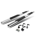 15-18 Ford F-150 Super Cab 5" Oval Nerf Bars - Silver