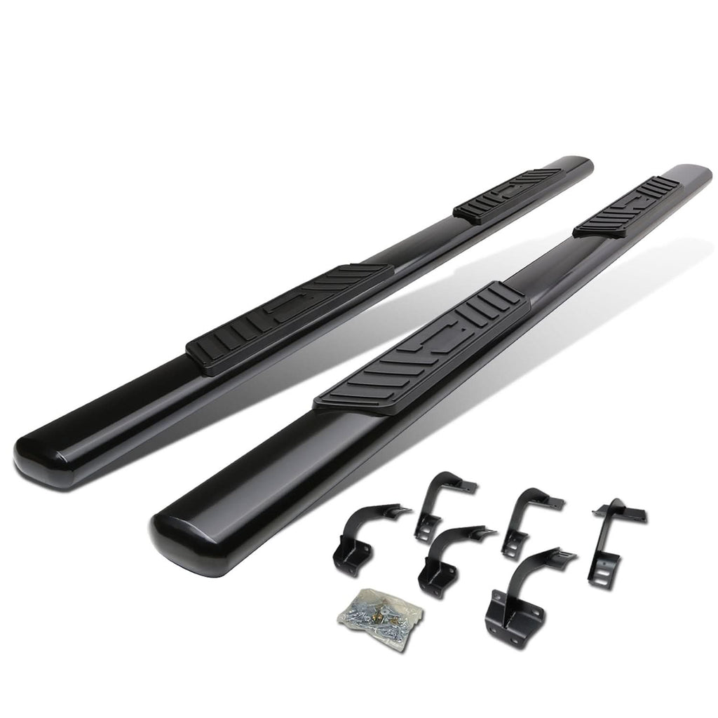 2015-2018 Ford F-150 SuperCrew 5" Oval Nerf Bars Black