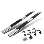 2015-2018 Ford F-150 SuperCrew 5" Oval Nerf Bars - Silver