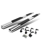 2015-2018 Ford F-150 SuperCrew 5" Oval Nerf Bars - Silver