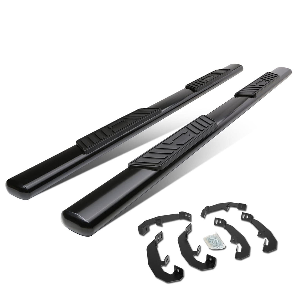 2019-2020 Chevrolet Silverado Crew Cab 5" Oval Nerf Bars - Black