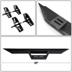 2007-2016 Jeep Wrangler 2-Door Step Down Nerf Bars - Black