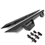 2007-2016 Jeep Wrangler 4-Door Step Down Nerf Bars - Black