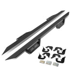 07-17 Chevrolet Silverado Crew Cab Step Down Nerf Bars - Black