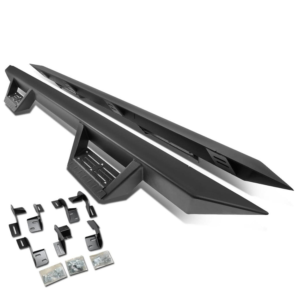 09-17 Dodge Ram 1500 Quad Cab Step Down Nerf Bars - Black