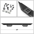 09-17 Dodge Ram 1500 Quad Cab Step Down Nerf Bars - Black