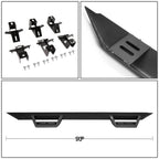 2018-2019 Jeep Wrangler JL 4-Door Step Down Nerf Bars - Black